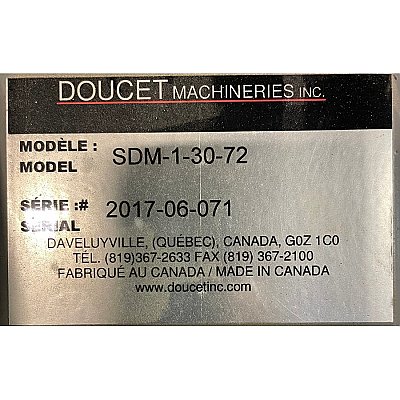 Doucet SDM 30” x 72” Door Clamp